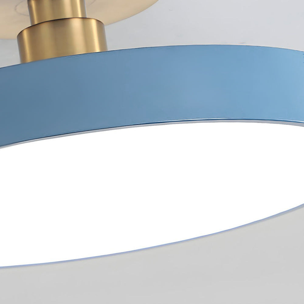 Modern Round Semi-Flush Ceiling Lights | LED