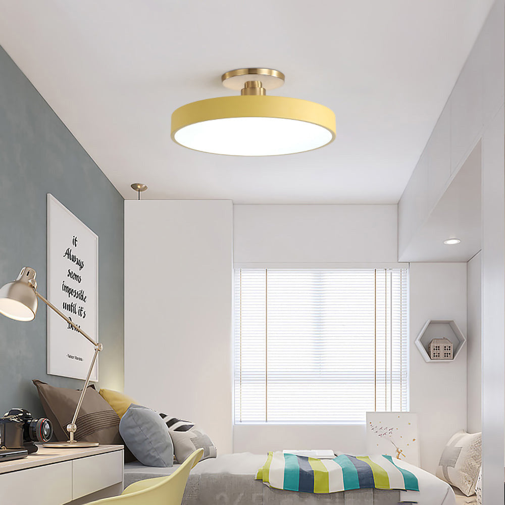 Modern Round Semi-Flush Ceiling Lights | LED