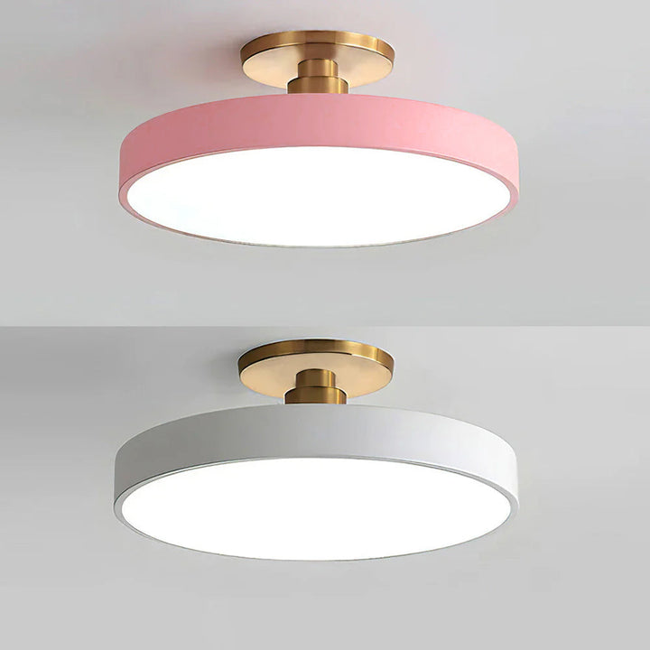 Modern Round Semi-Flush Ceiling Lights | LED