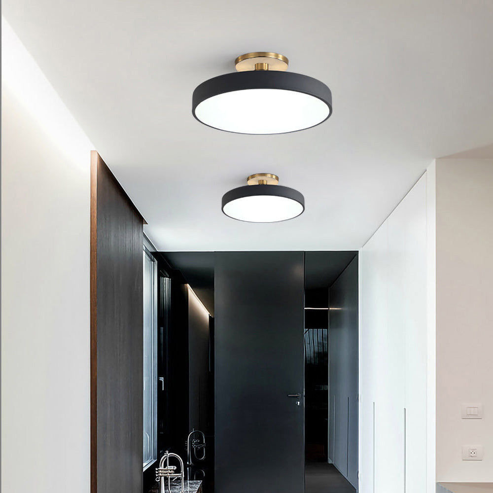 Modern Round Semi-Flush Ceiling Lights | LED