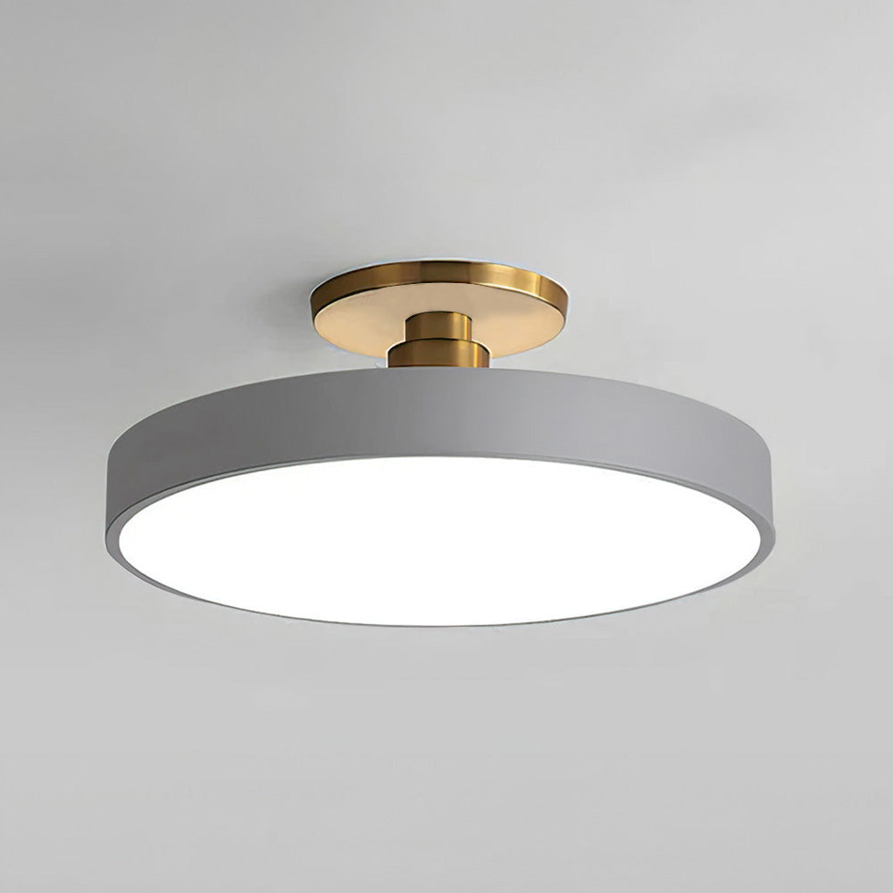 Modern Round Semi-Flush Ceiling Lights | LED