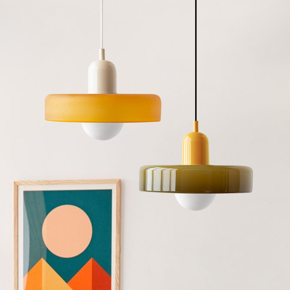 Bauhaus Colorful Pendant Light | Glass