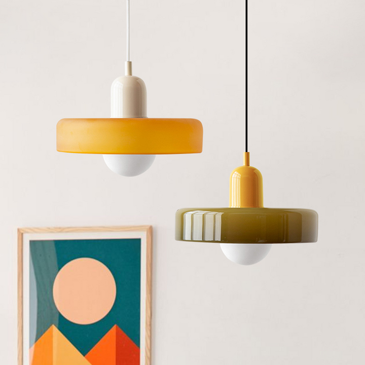 Bauhaus Colorful Pendant Light | Glass