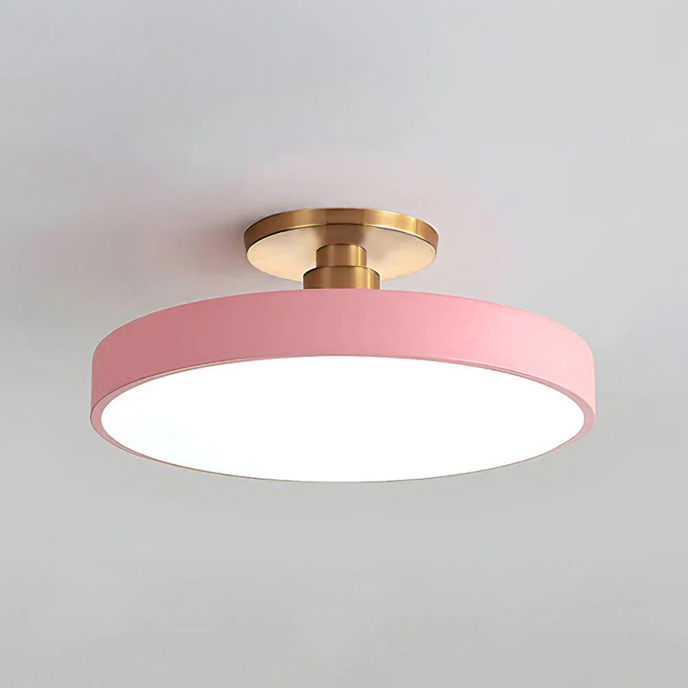 Modern Round Semi-Flush Ceiling Lights | LED