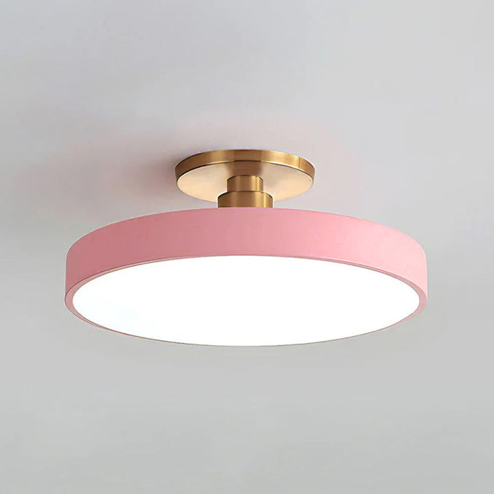 Modern Round Semi-Flush Ceiling Lights | LED