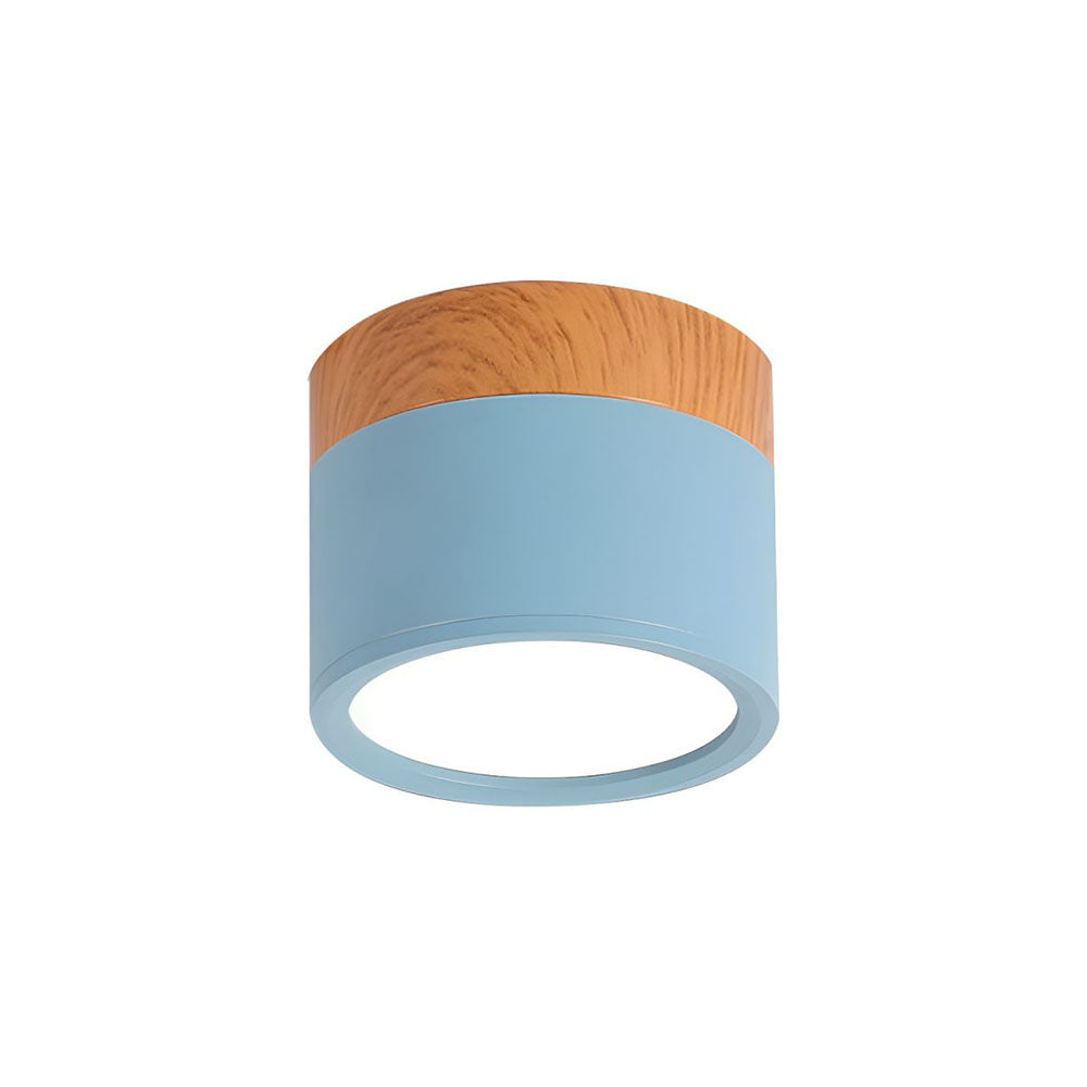 Small Cylindrical Flush Ceiling Light | LED
