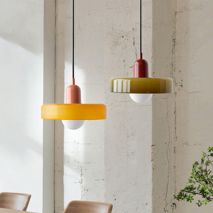 Bauhaus Colorful Pendant Light | Glass