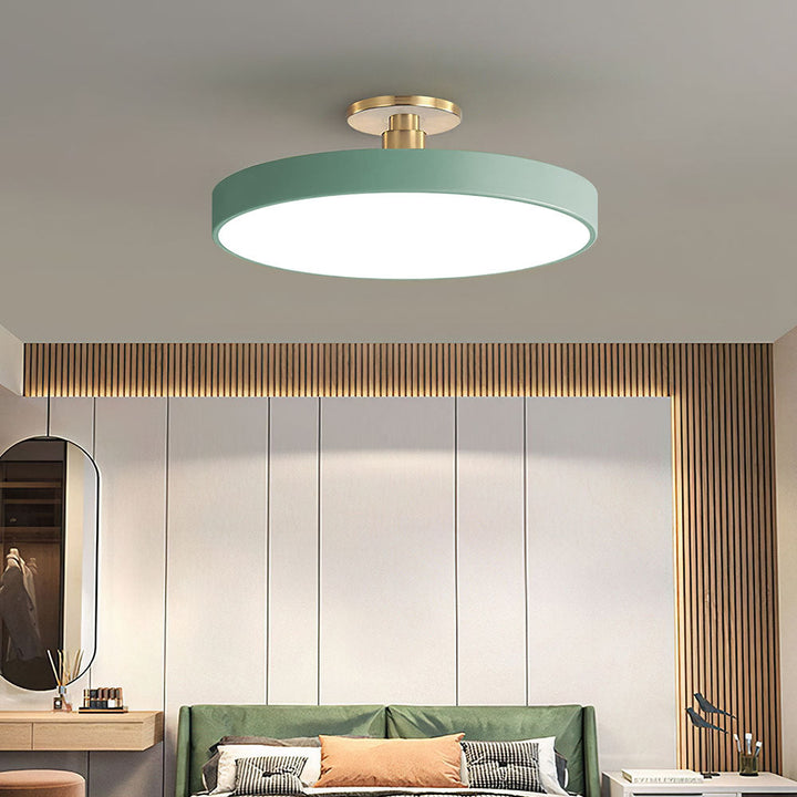 Modern Round Semi-Flush Ceiling Lights | LED