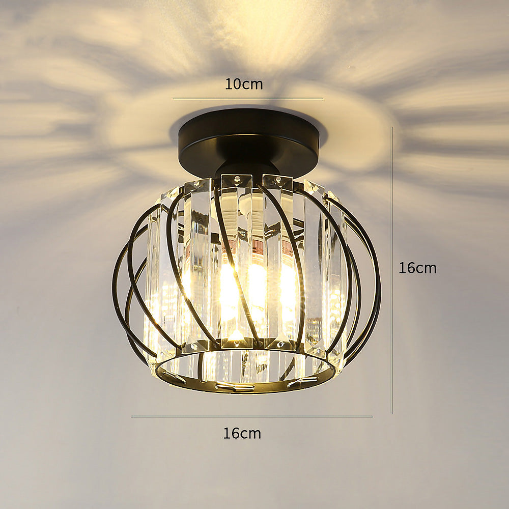 Modern Ceiling Light for Hallway | Glass