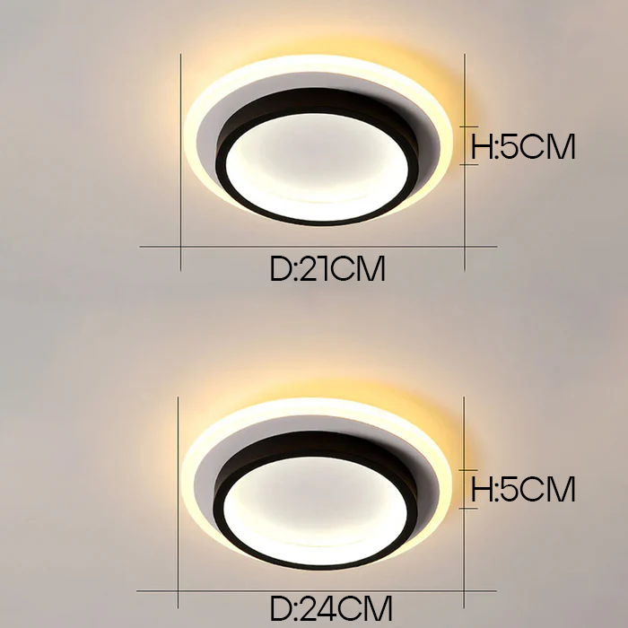 Round Metal-Acrylic For Hallways Ceiling Lights | LED