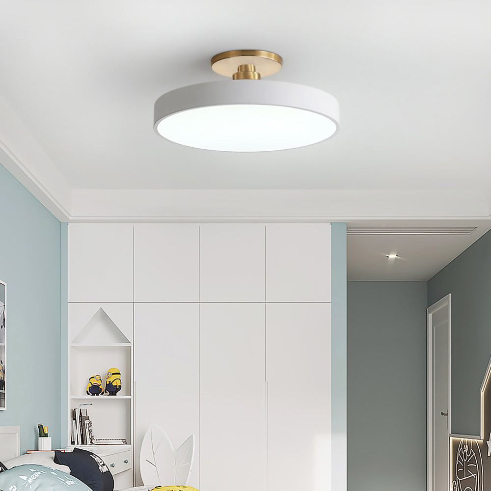 Modern Round Semi-Flush Ceiling Lights | LED