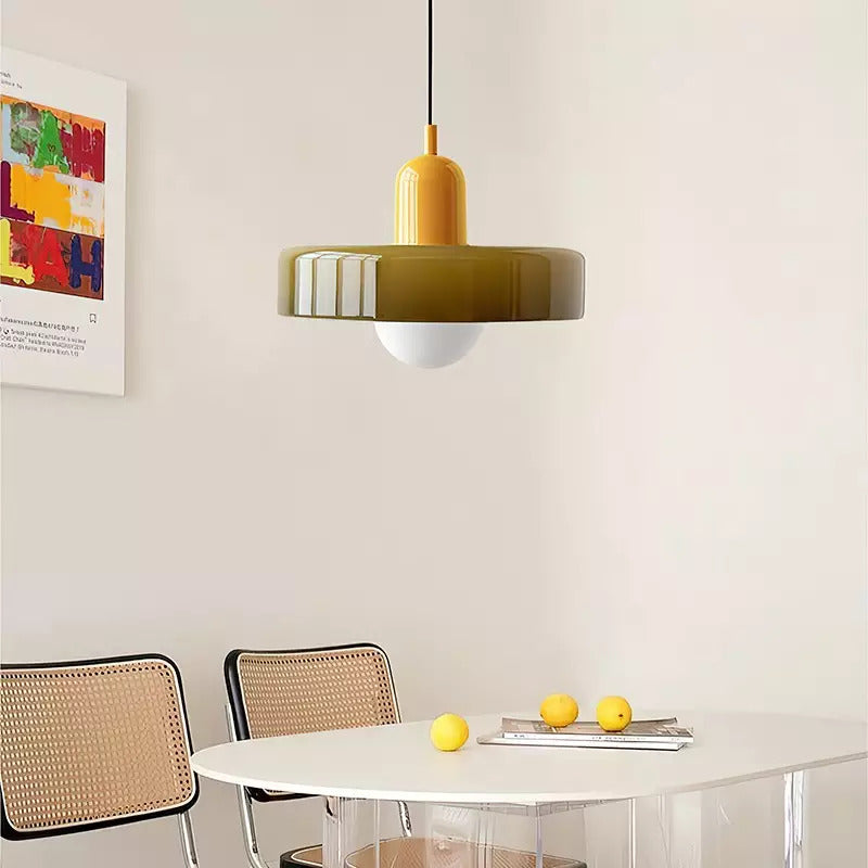Bauhaus Colorful Pendant Light | Glass