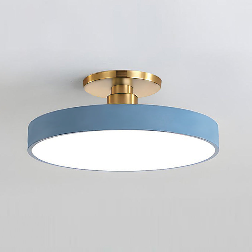 Modern Round Semi-Flush Ceiling Lights | LED