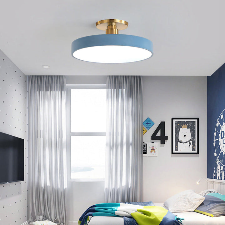 Modern Round Semi-Flush Ceiling Lights | LED