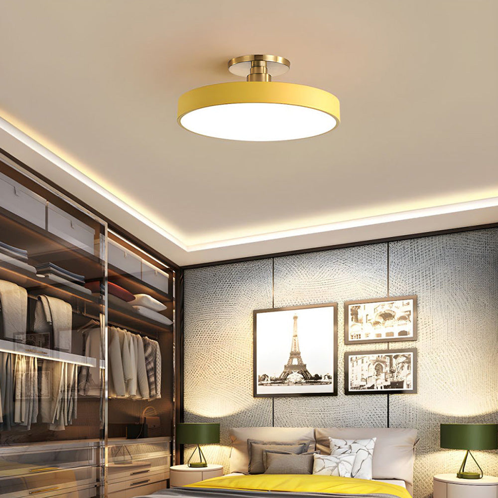 Modern Round Semi-Flush Ceiling Lights | LED