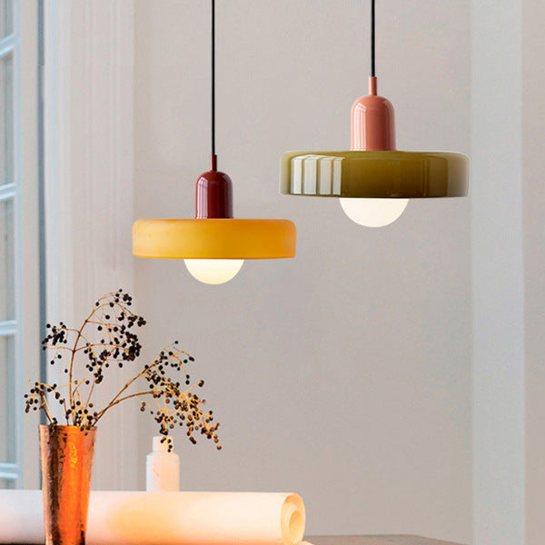 Bauhaus Colorful Pendant Light | Glass