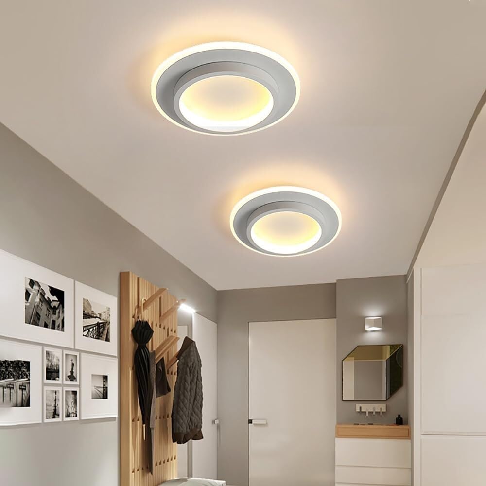 Round Metal-Acrylic For Hallways Ceiling Lights | LED