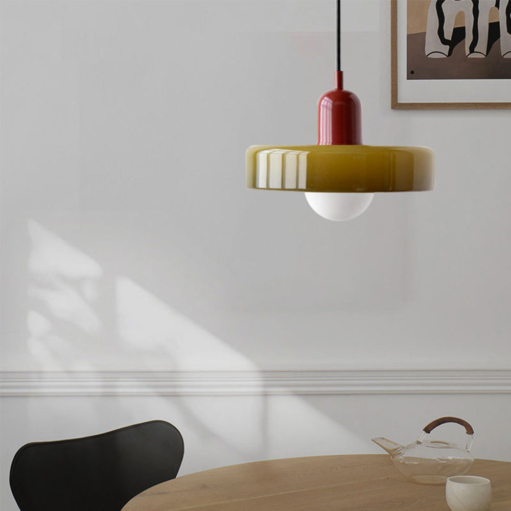 Bauhaus Colorful Pendant Light | Glass