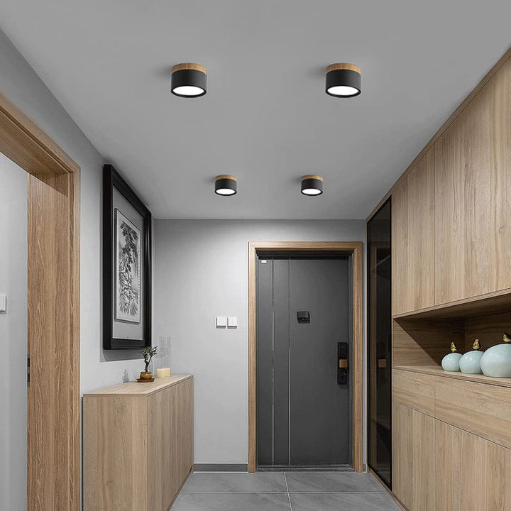 Small Cylindrical Flush Ceiling Light | LED