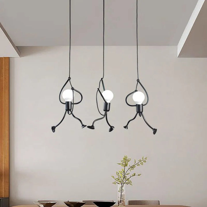 Iron Man Retro Style LED Pendant Light | Black