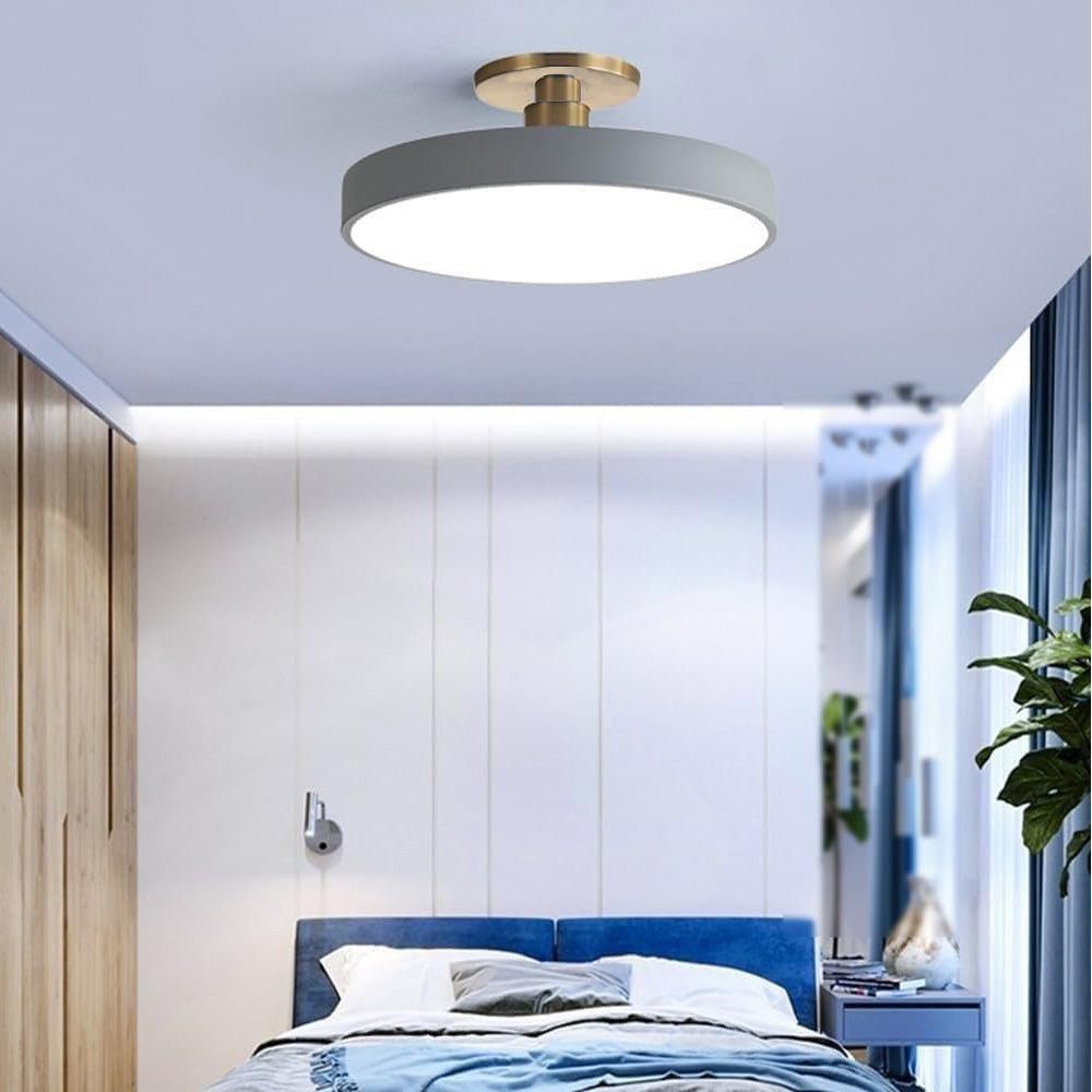 Modern Round Semi-Flush Ceiling Lights | LED