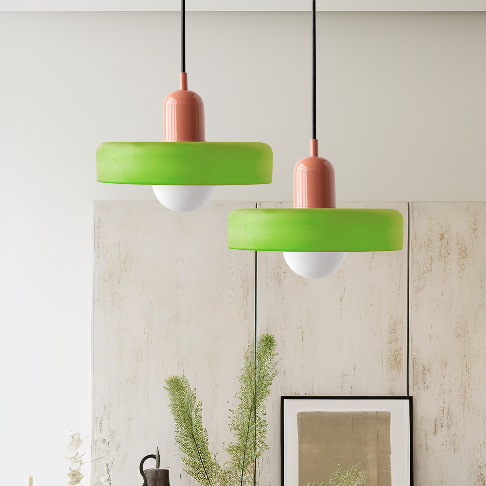 Bauhaus Colorful Pendant Light | Glass