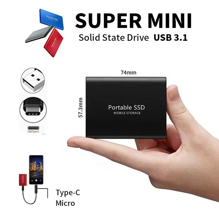Ultra-Speed 128TB SSD  | Compact & Durable.