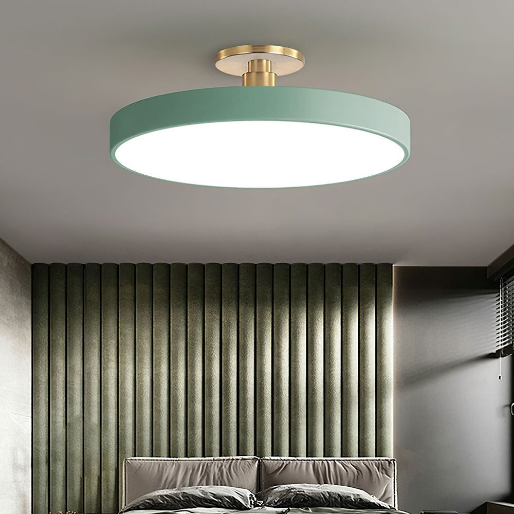 Modern Round Semi-Flush Ceiling Lights | LED