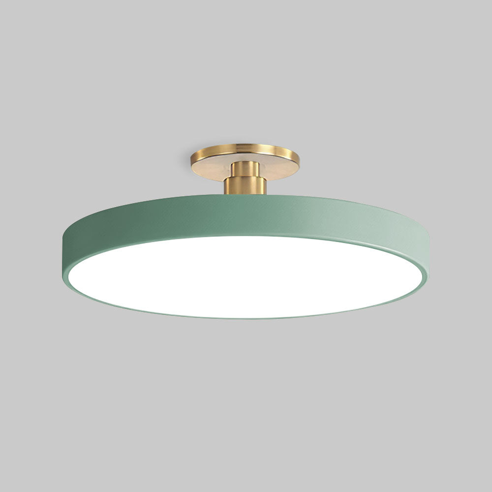Modern Round Semi-Flush Ceiling Lights | LED