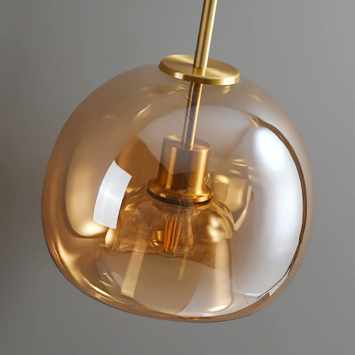 Modern Copper Ceiling Lights | Glass