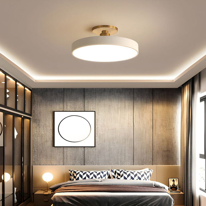 Modern Round Semi-Flush Ceiling Lights | LED