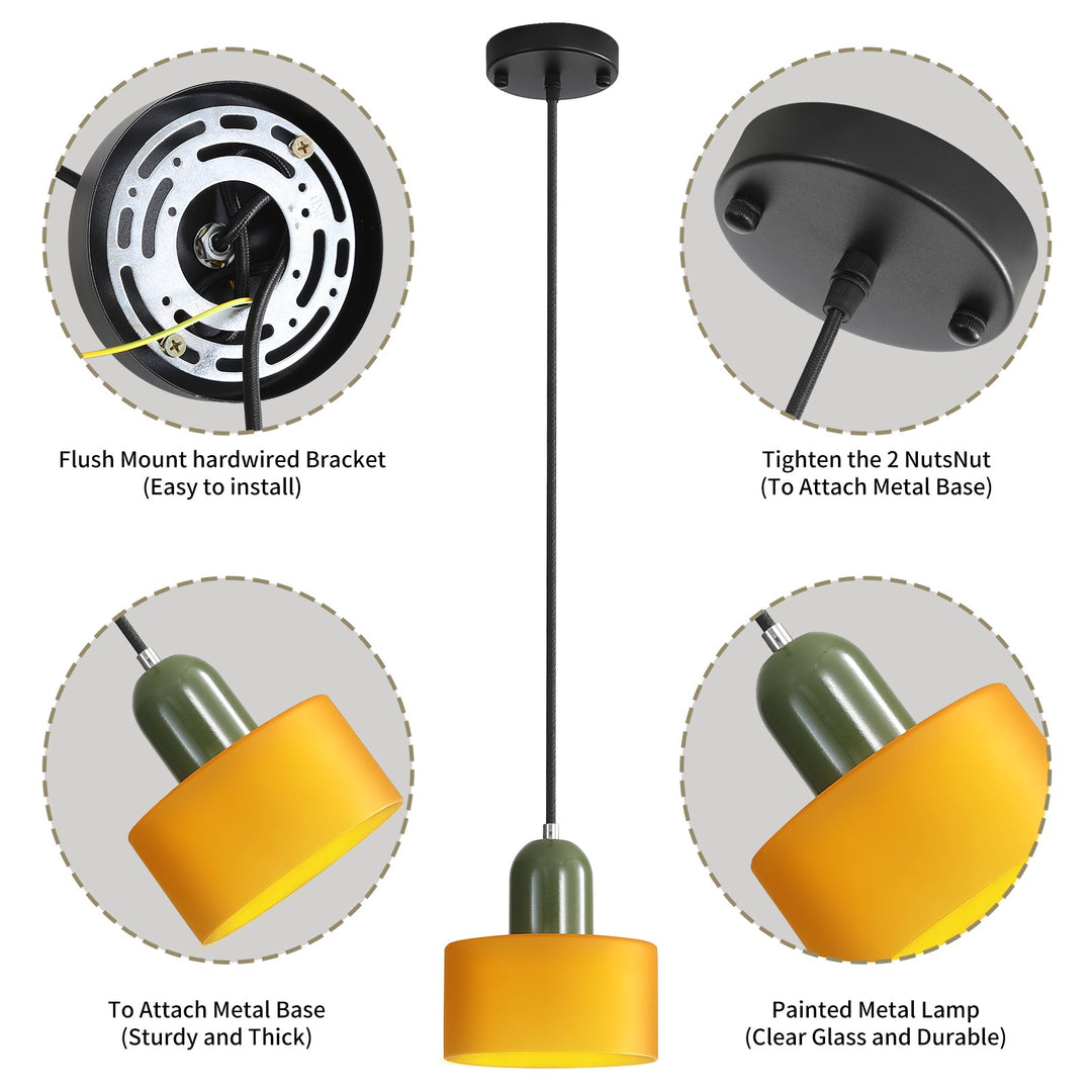 Bauhaus Creative Pendant Ceiling Light | Glass