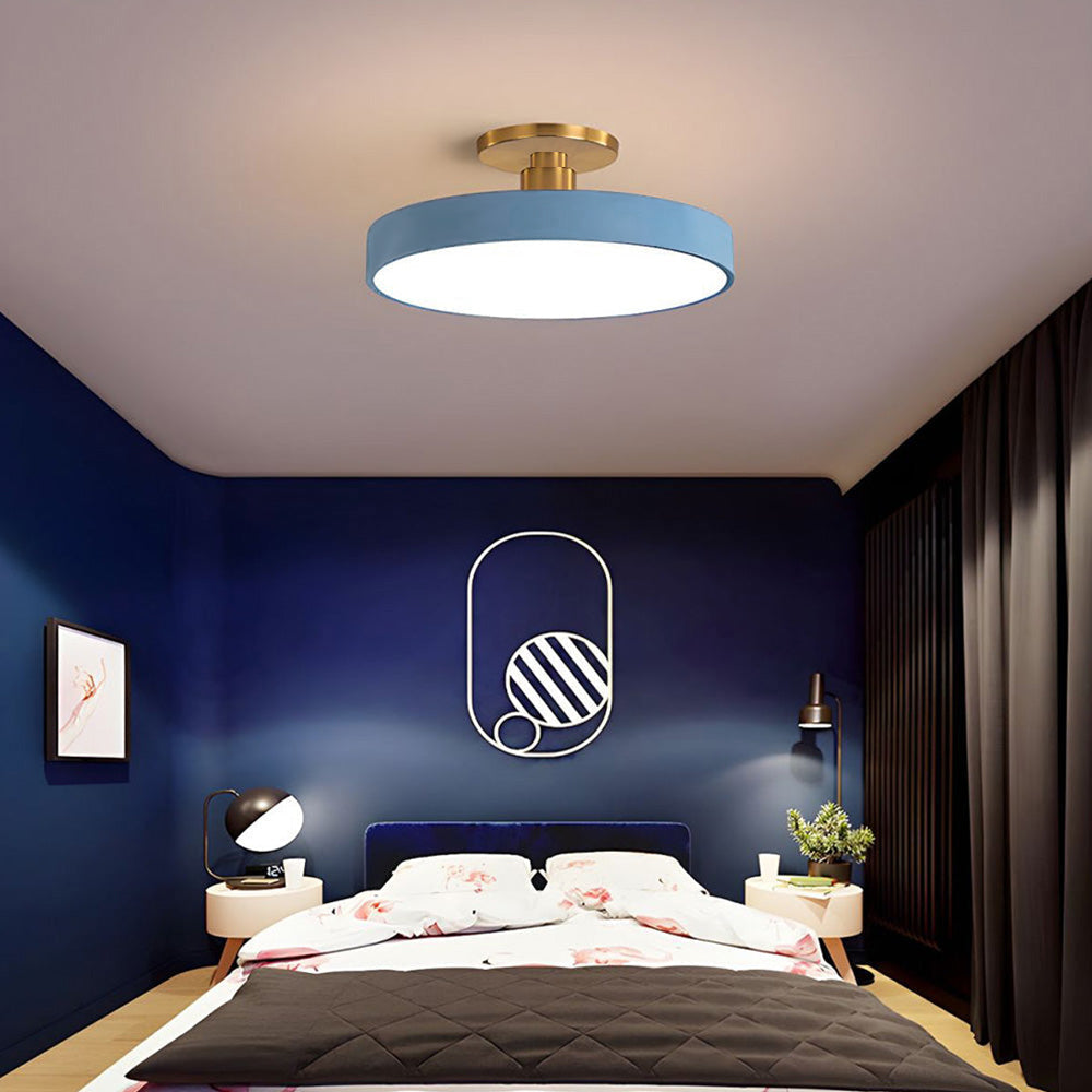 Modern Round Semi-Flush Ceiling Lights | LED