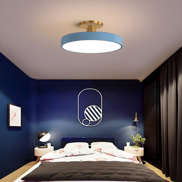 Modern Round Semi-Flush Ceiling Lights | LED