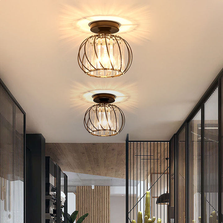 Modern Ceiling Light for Hallway | Glass