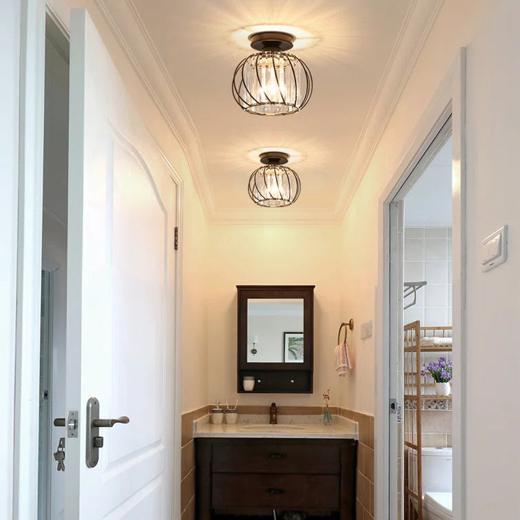Modern Ceiling Light for Hallway | Glass