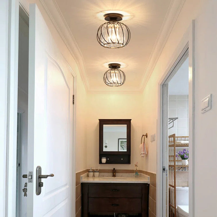 Modern Ceiling Light for Hallway | Glass