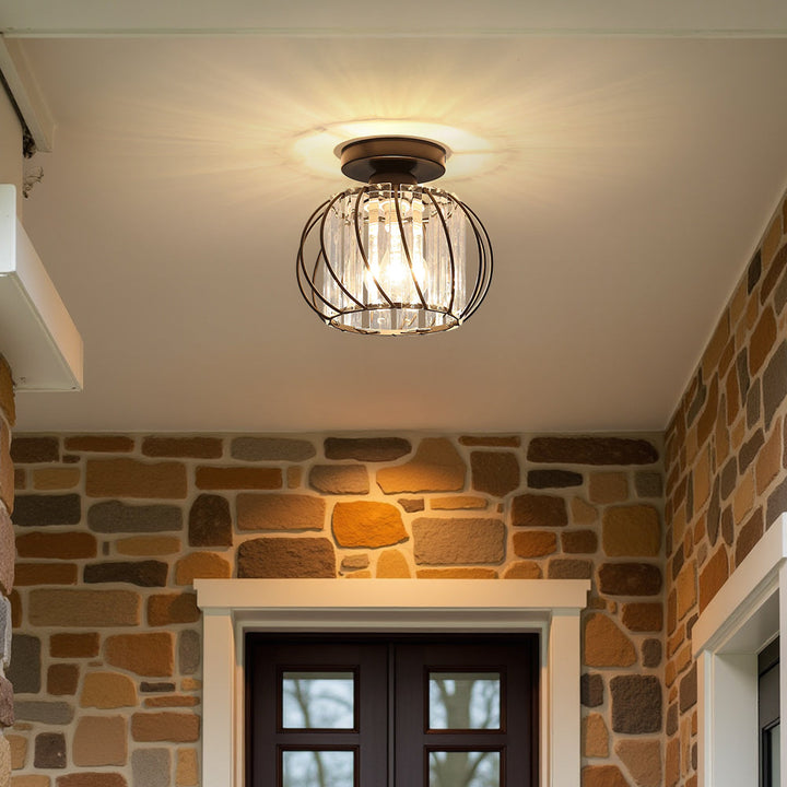 Modern Ceiling Light for Hallway | Glass