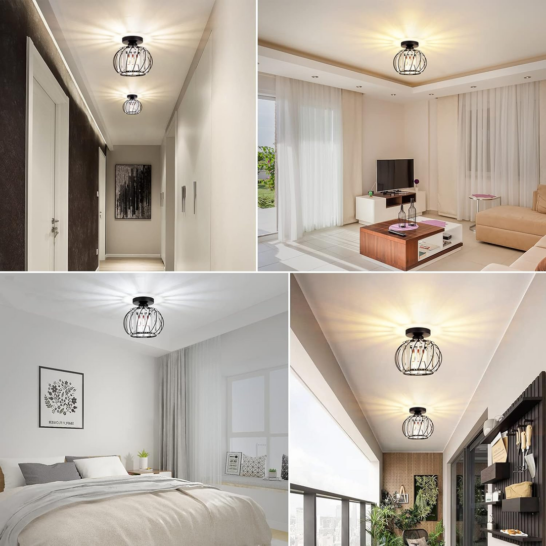 Modern Ceiling Light for Hallway | Glass