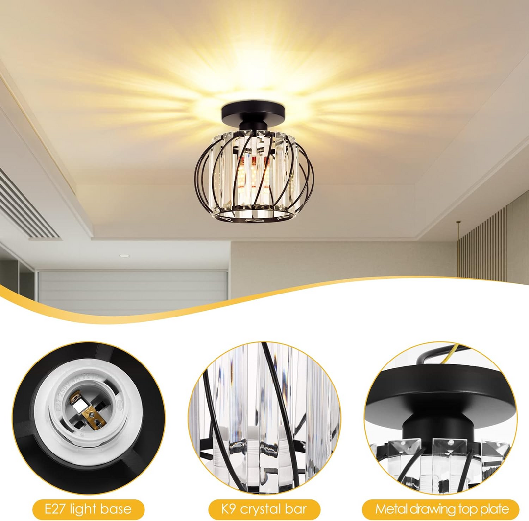 Modern Ceiling Light for Hallway | Glass
