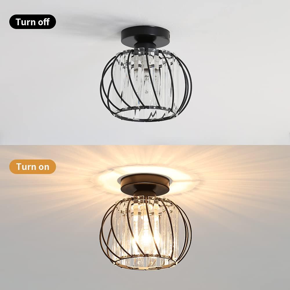 Modern Ceiling Light for Hallway | Glass