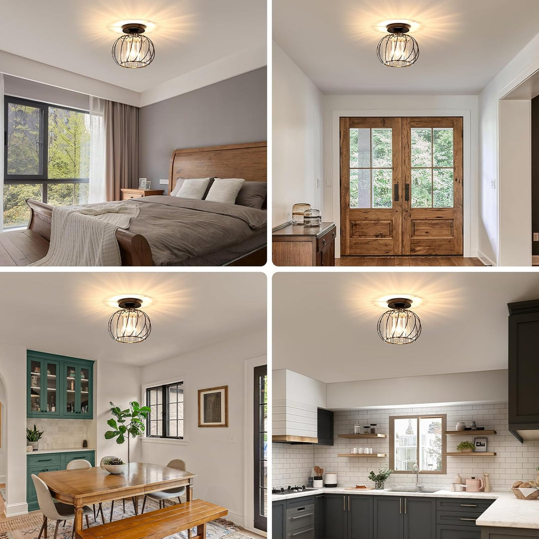 Modern Ceiling Light for Hallway | Glass