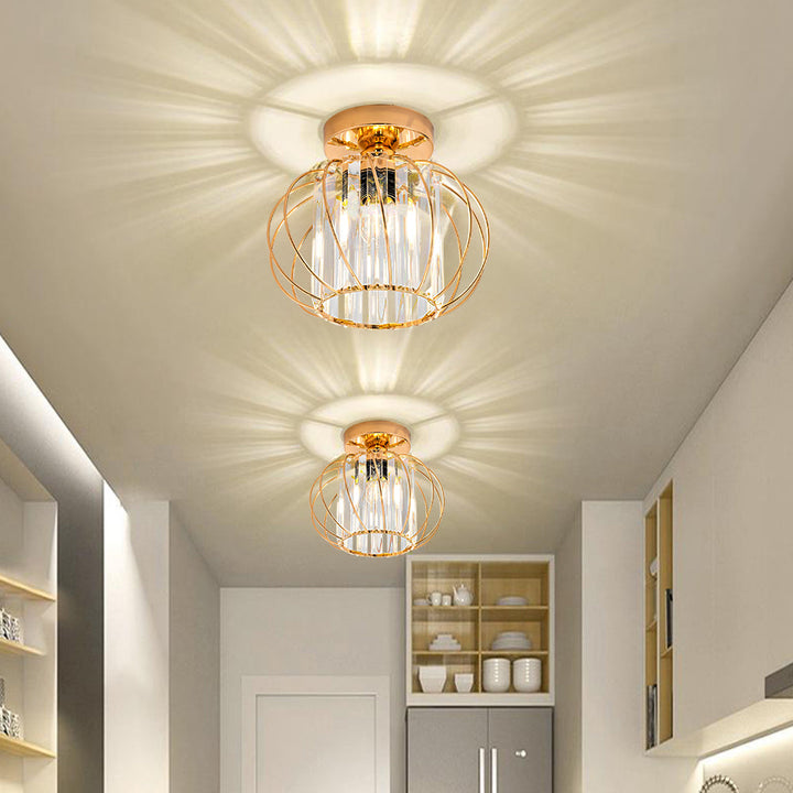 Modern Ceiling Light for Hallway | Glass