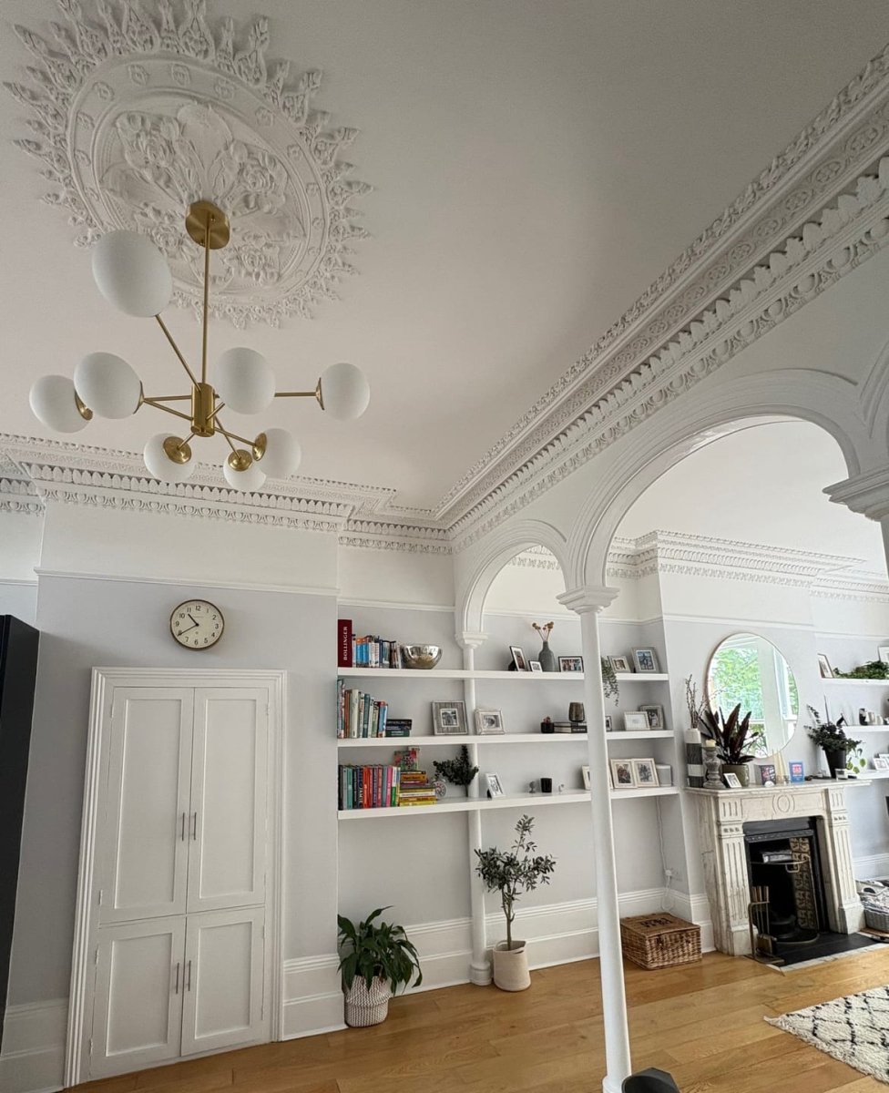 Modern Opal White Globe Chandelier | Glass