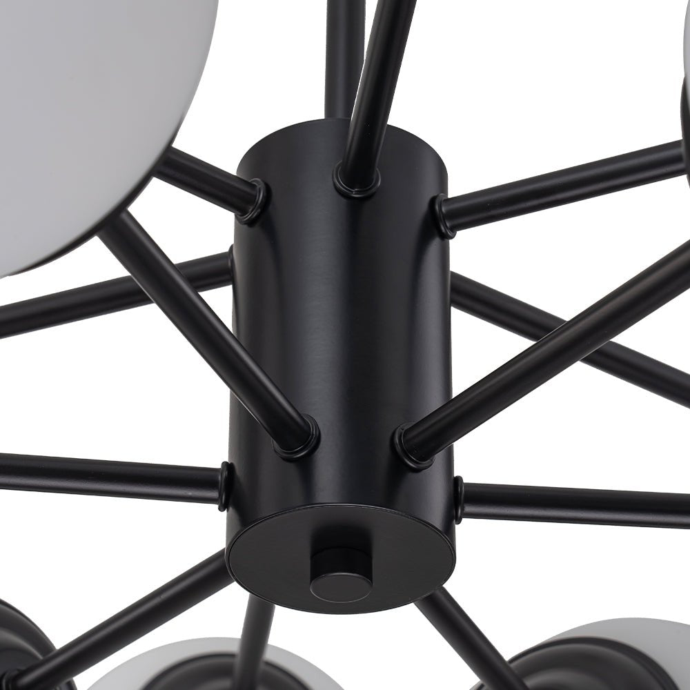 Modern Opal White Globe Chandelier | Glass