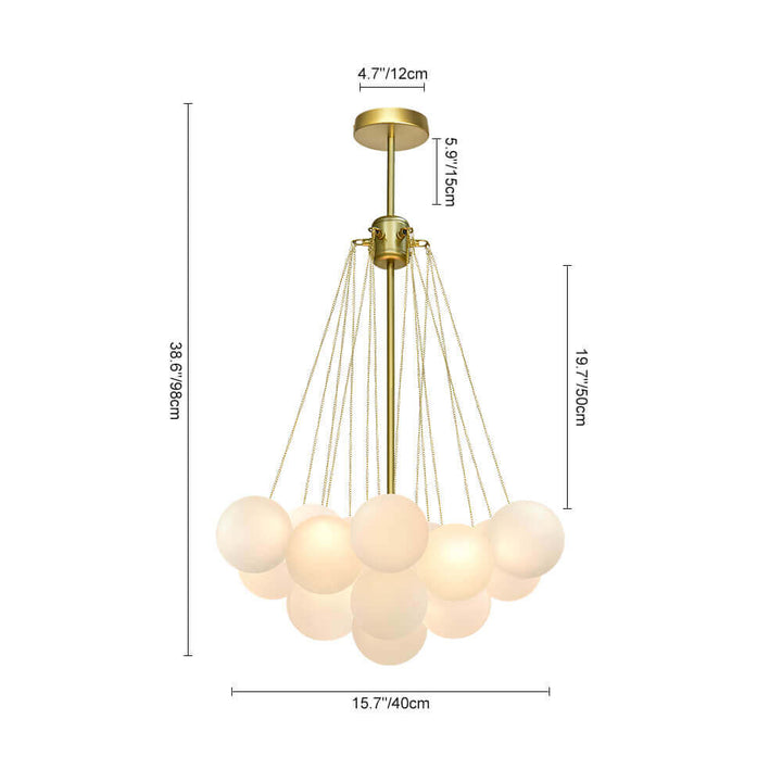 Modern Bubble Cluster Chandelier | Glass