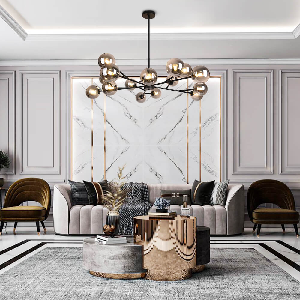 15-Light Sputnik Globe Chandelier | Modern