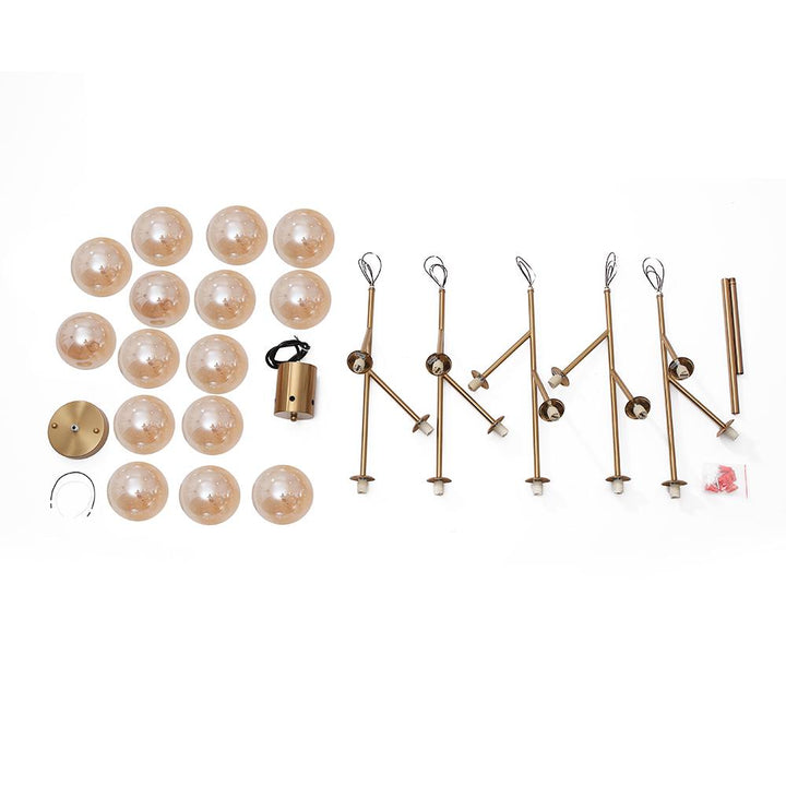 15-Light Sputnik Globe Chandelier | Modern