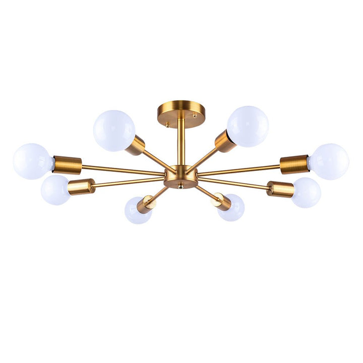 8-Light Sputnik Semi-Flush Mount Ceiling Light | Modern