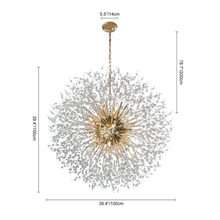 20-Light Luxury Sputnik Firework Chandelier | Oversized